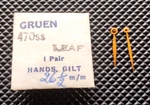 Gruen 470SS Watch Hands Gold Leaf Parts. Fixed Price $15.95.