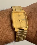 Seiko Men's Vintage Day/date Gold Tone Quartz Watch 7N33-5011. Fixed Price $149.99.