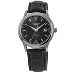 New Longines Flagship Automatic Black Dial Leather Men's Watch L4.984.4.59.2. Fixed Price $1060.00.