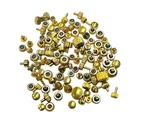Vintage Watch Crowns Lot Of 100- Swiss Made Gold Tone. Fixed Price $39.99.