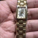 Running Goldtone Elgin Swiss Movt Diamond Women's Wrist Watch. Fixed Price $44.98.