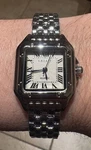 Grealy W125 Women Jewel On Crown Tank Style Silver Quartz 25MM Watch. Fixed Price $11.00.