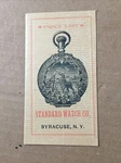 Antique Standard Watch Co Syracuse Price List Catalog Gold Pocket Waltham. Fixed Price $59.99.