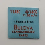 Bulova Watch Part 11ABC (11AB/10BUC) Female Stem #16CG 11.20MM Standardized. Fixed Price $5.00.