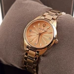 Women's Bulova Sutton 97P151 Rose Gold Dial Bracelet Stainless Quartz Watch. Fixed Price $285.60.