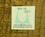 Genuine Bulova 1352.10 Date Jumper 596 Watch Part New Old Stock. Fixed Price $29.99.