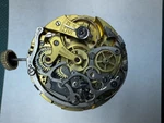 Minerva 13L - 20 Chronograph Watch 17 J. Movement For Project Parts With Dial. Fixed Price $800.00.