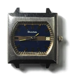 1973 Men's Bulova 11AOCD Manual Wind Blue Dial Square Wristwatch 35MM. Fixed Price $199.99.