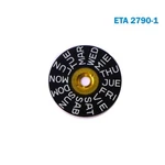 Eta Day Disk For Movement 2790/1 , English- Spanish Black On 3. Fixed Price $15.00.