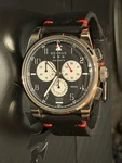 Brand New Benrus Air Chief Ii Chronograph Black Dial Men's Watch AC2-P-BK-LBK. Fixed Price $200.00.