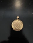 Walthams 14K Gold Lady Pocket Watch From Late 1800 With House Design. Fixed Price $1200.00.