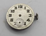 Antique Steelclad Mens Watch Movement Running For Repairs 24MM. Fixed Price $30.00.