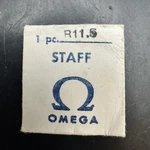 One New Genuine Omega Balance Staff R11.5-1321 Cal. Part #1321. Fixed Price $12.00.