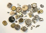 Various Pocket/wrist Watch Parts For Steampunk/crafts - Mixed Lot 5OZ. Fixed Price $10.00.