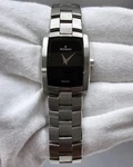 Movado Eliro Quartz 23MM Black Dial Ss Women's Watch 0605378 - Store Display. Fixed Price $798.00.