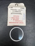 340-2AW Armored White Accutron Bulova Caravelle Crystal 33.7MM New Old Stock. Fixed Price $29.99.