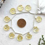 10 Pcs Crystal Quartz 22K Gold Foil Doublet Faceted Round Shape Crown Cut Beads. Fixed Price $41.99.