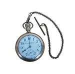 Antique Hampden Dueber 10K Gold Filled 21 Jewel Pocket Watch & Chain 3". Fixed Price $280.00.