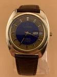 Omega Constellation Electronic F300HZ 198.0034 14K Gold Filled Blue Enamel Watch. Fixed Price $1199.00.