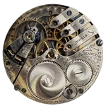 Antique 16S 1906 Elgin Fancy Dial Multicolor Hunter Pocket Watch Movement 339. Fixed Price $197.75.