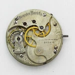 Hampden Grade 211 Model 3 6 Size Pocket Watch Movement & Enamel Dial C. 1888. Fixed Price $28.00.