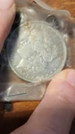 1889-0 Morgan Silver Dollar Pendant Necklace 1.57 Oz Heavy Triple Link Chain. Fixed Price $150.00.