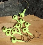 Qty - 10 1/2 Oz Roundhead Se Jigs 4/0 Heavy Gold Hooks. Fixed Price $8.99.