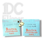 Bulova 6BPA Locking Plate #343 W/ Screw #336 6CHAC, 6COAC, 6CMA, 6CMAC Nos. Fixed Price $15.99.