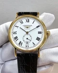 Longines Presence Automatic 38.5MM Yellow Gold Leather Men's Watch L4.805.2.11.2. Fixed Price $959.00.