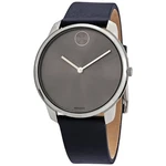 Movado Bold Quartz Grey Dial Blue Leather Men's Watch 3600586. Fixed Price $157.94.