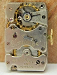 Vintage 1936 Elgin 522 15 Jewel Art Deco 18/0S Wrist Watch Movement With Dial. Fixed Price $39.00.
