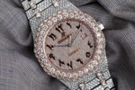 Audemars Piguet Royal Oak Iced Out Custom Two Tone Rose Gold Diamond Watch. Fixed Price $64999.00.
