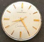 Vintage Eterna-matic Centenaire Men's Automatic Watch Movement Running Ticks 17J. Fixed Price $99.95.