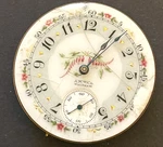 Antique 1892 Waltham Model 1888 20 Pocket Watch Movement Fancy Dial Ticks 16S 7J. Fixed Price $69.95.