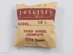 Longines Genuine Material Part #3 Third Wheel Complete For Cal. 12L. Fixed Price $29.95.