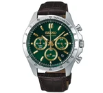 Seiko Spirit SBTR017 Green Chronograph Quartz Leather Band Men Watch New In Box. Fixed Price $159.99.