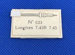 Longines 7.43 7.45 Winding Stem By Dcn. Nos 77-01 R. Fixed Price $10.39.