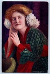 Signed Artist Postcard Pretty Woman Marguerite B. Frey Studio Portrait C1910'S. Fixed Price $9.72.