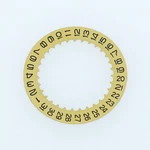 Original Seiko 0878529 Date Disc Gold With Black Numbers 5T32B, 5T50B, 7T32A. Fixed Price $9.99.