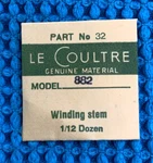 Jaeger Lecoultre Stem Cal. 882 Part #32 401 Nos. Fixed Price $19.99.