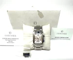 Concord Carlton Quartz Ss Silver Dial Men's Watch Item 0310621. Fixed Price $310.00.