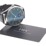 Iwc Portugieser IW358310 41MM Ss Green Dial Automatic Small Seconds Watch #C2224. Fixed Price $6450.40.