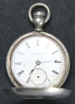 1881 Elgin Grade 18S 13J Pocket Watch W/ Sterling Hunter Case - Parts/repair. Fixed Price $197.99.