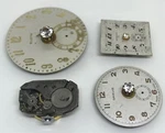 Antique Watch Parts Lot Jewel Movements Waltham Elgin Gravis Standex Steampunk. Fixed Price $17.85.