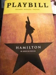 Hamilton Playbill Broadway Musical Alexander Trey Curtis Andrew. Fixed Price $7.99.