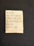 Bestfit Mainspring JA208 For 16S Hamilton No. 534 / 718047 - Alloy. Fixed Price $20.00.