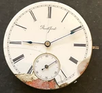Antique 1888 Rockford Grade Pocket Watch Movement Running Ticks 8S 7J Usa. Fixed Price $39.95.