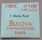 Nos Genuine Bulova Cal. 10BUC - 3.93 Mm Watch Male Post #16BF. Fixed Price $15.99.
