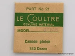 Jaeger Lecoultre Cannon Pinion Cal. 818 Part #240 21. Fixed Price $29.95.