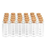 24 Pack Glass With Cork Stopper Mini Small Diy De. Fixed Price $11.45.